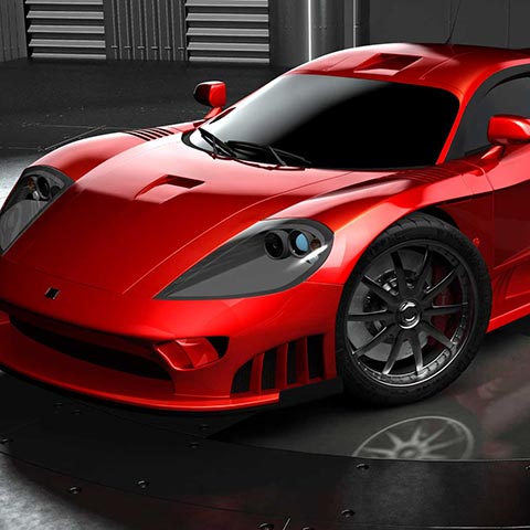 3D Illustration of a Saleen S7.